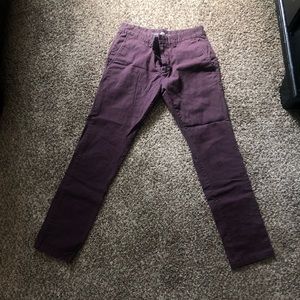 Skinny straight pants
